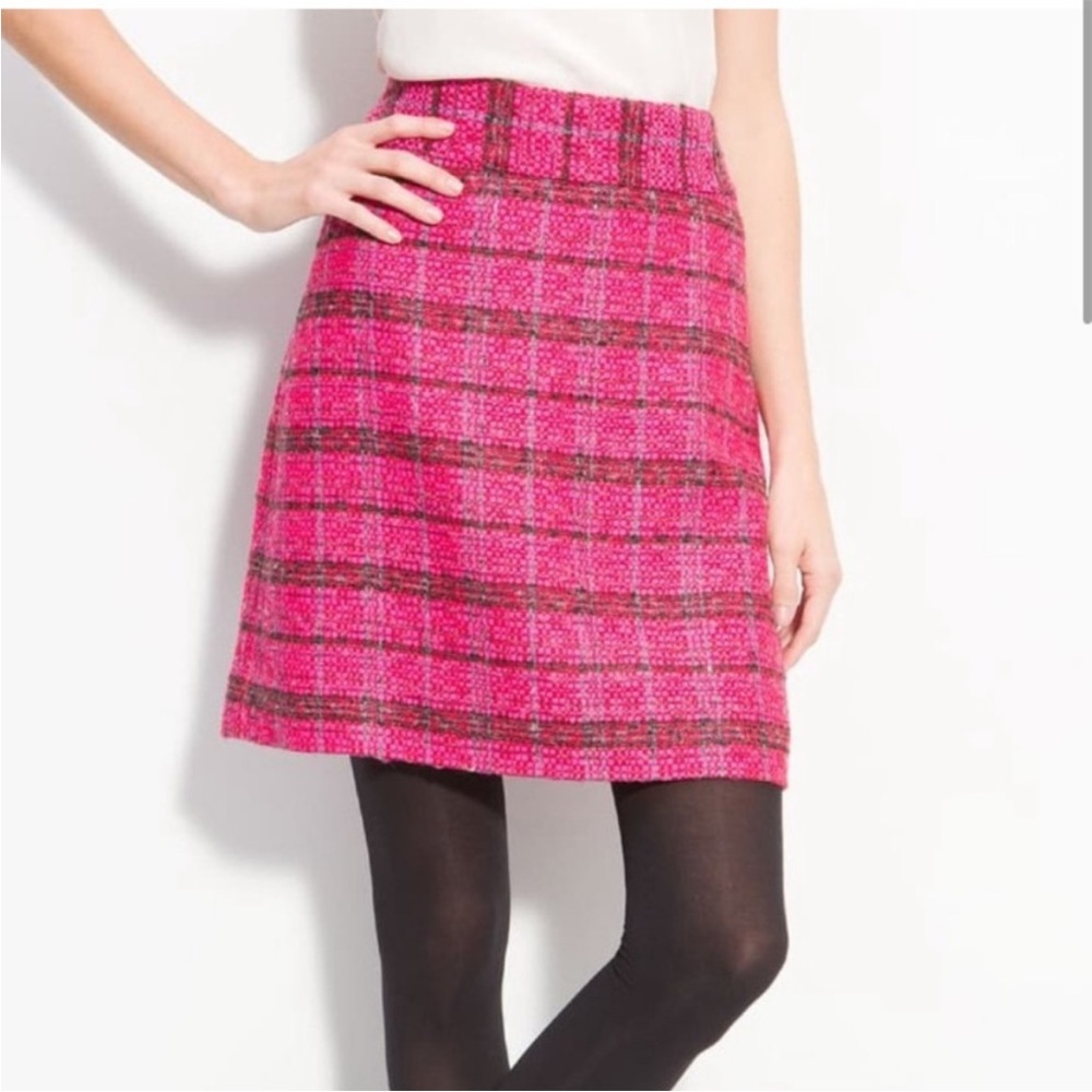 Kate spade tweed mini skirt barbiecore